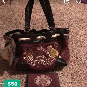 Juicy Couture purse and matching wallet